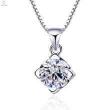 Alibaba Pure Silver CZ Stone Designs Collar colgante